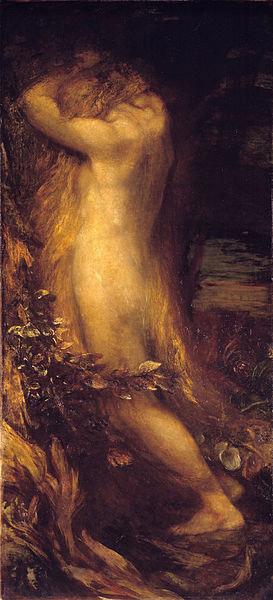 george frederic watts,o.m.,r.a. Eve Repentant Sweden oil painting art